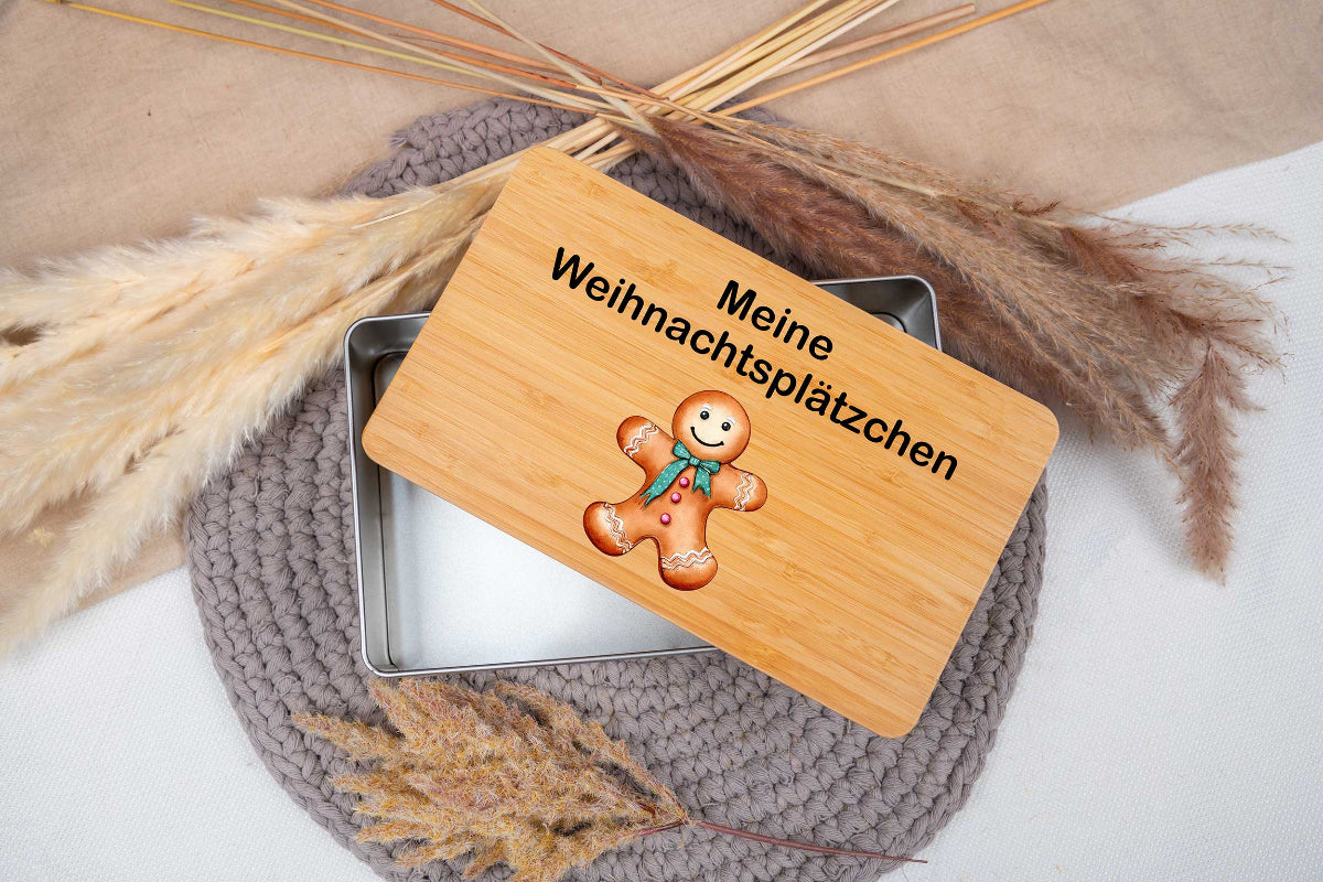 Keksdose Weihnachten mit Namen personalisiert - Plätzchendose