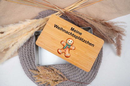 Keksdose Weihnachten mit Namen personalisiert - Plätzchendose