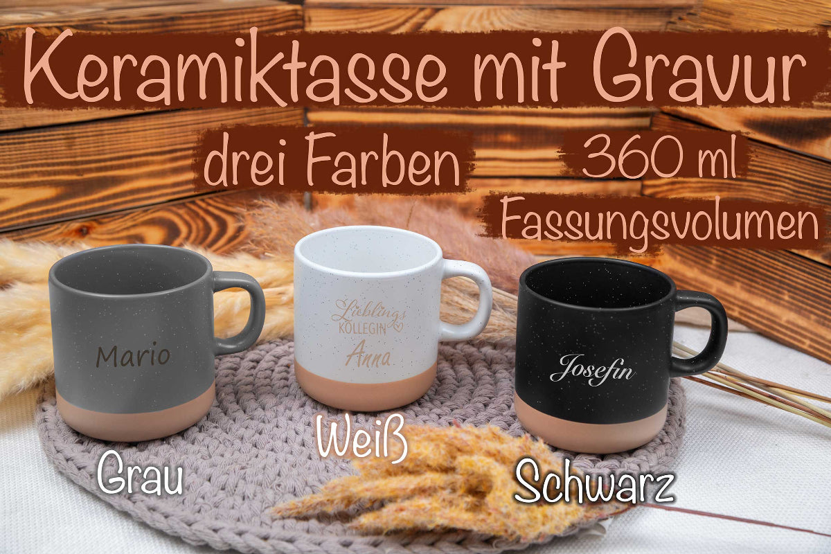 Keramiktasse personalisiert mit Name - Tasse personalisiert