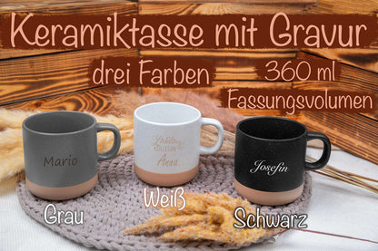 Keramiktasse personalisiert mit Name - Tasse personalisiert