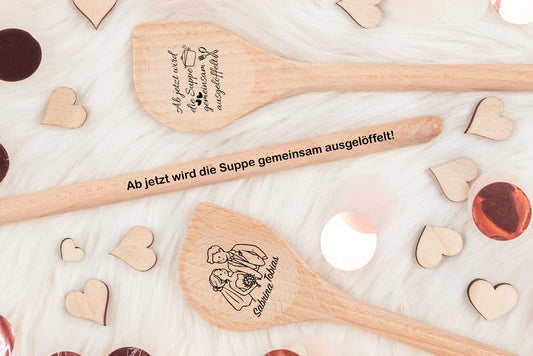 Kochlöffel personalisiert zur Hochzeit