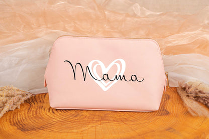 Kosmetiktasche aus Kunstleder personalisiert mit Namen