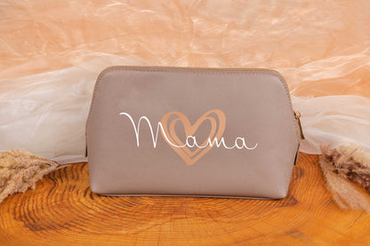 Kosmetiktasche aus Kunstleder personalisiert mit Namen