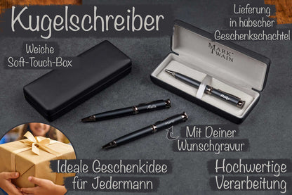 Personalisierter Premium Metall Kugelschreiber mit Gravur