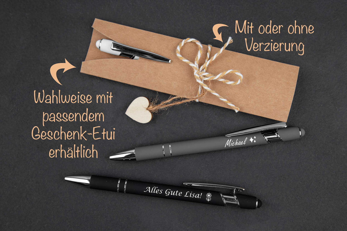 Personalisierter Metall-Kugelschreiber mit Gravur