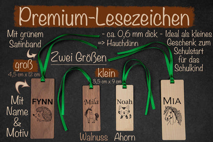 Lesezeichen mit Deiner Wunschgravur und Motiv