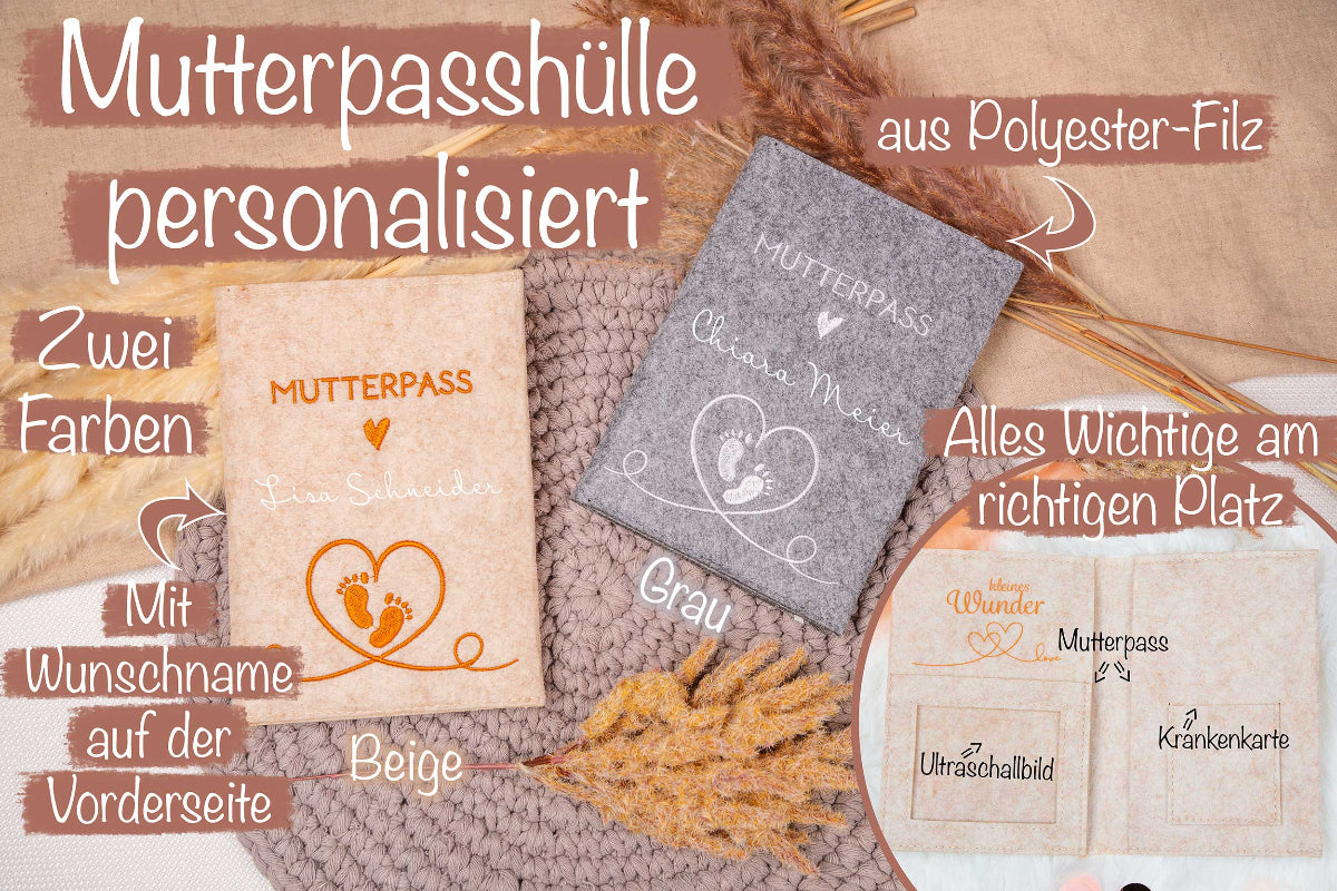 Mutterpasshülle mit Name personalisiert