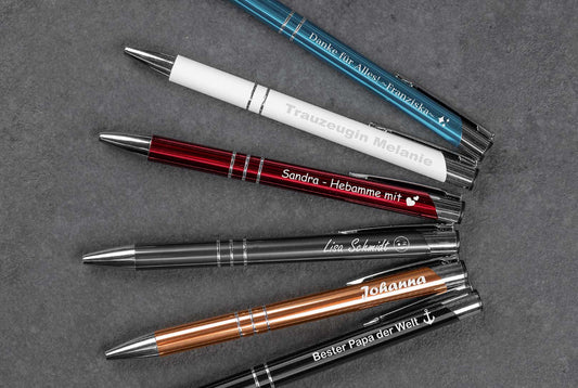 Metall-Kugelschreiber personalisiert in 6 Farben