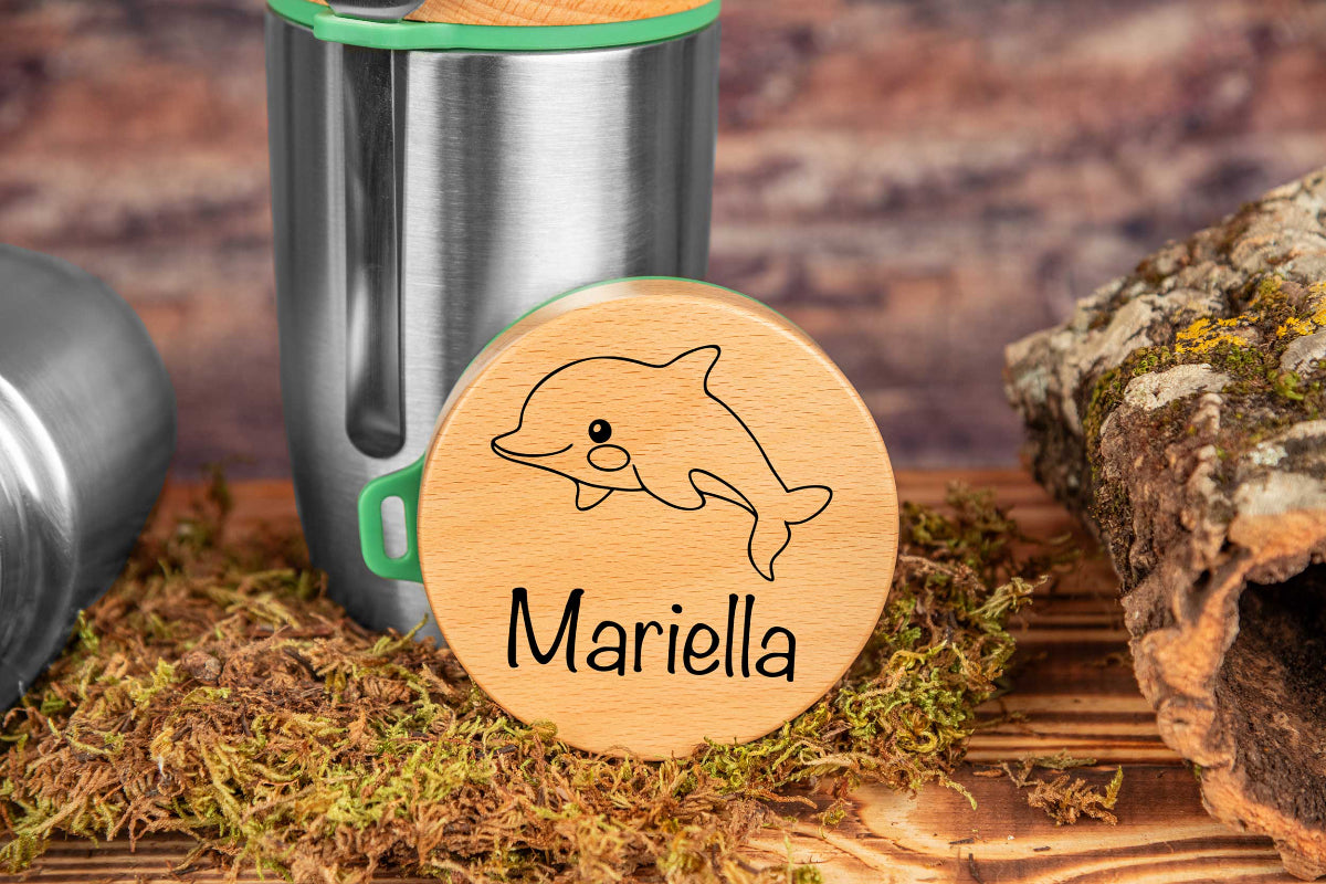 Müslibecher personalisiert für Kinder - Thermobecher, Brotdose