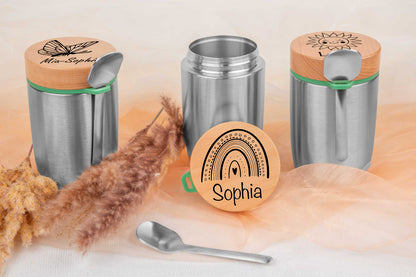 Müslibecher personalisiert für Kinder - Thermobecher, Brotdose