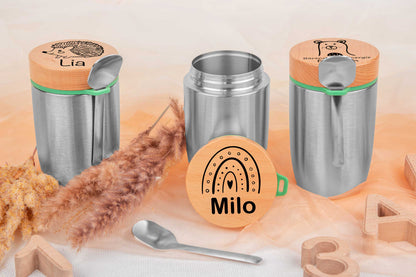 Müslibecher personalisiert für Kinder - Thermobecher, Brotdose