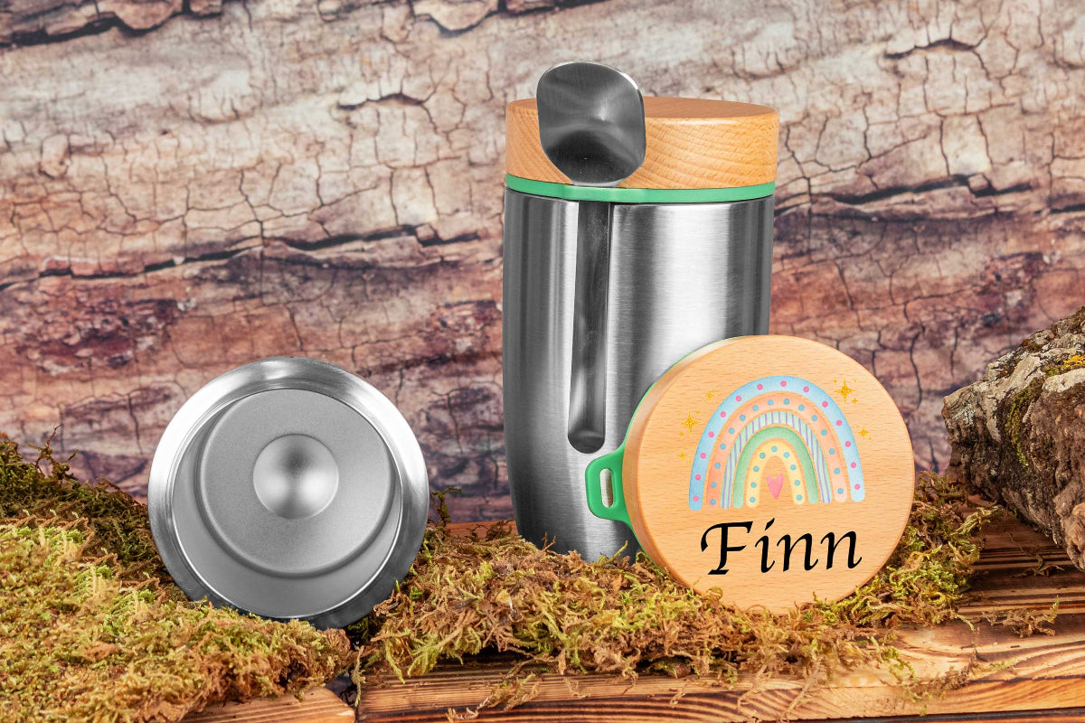 Müslibecher personalisiert für Kinder - Thermobecher, Brotdose