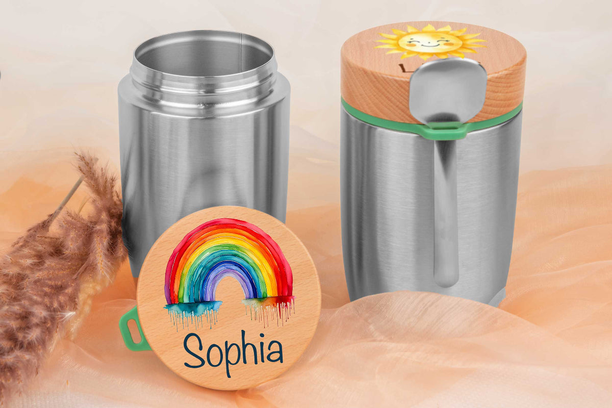 Müslibecher personalisiert für Kinder - Thermobecher, Brotdose