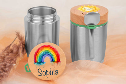 Müslibecher personalisiert für Kinder - Thermobecher, Brotdose