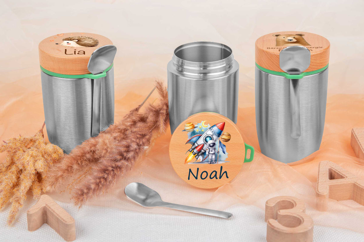 Müslibecher personalisiert für Kinder - Thermobecher, Brotdose