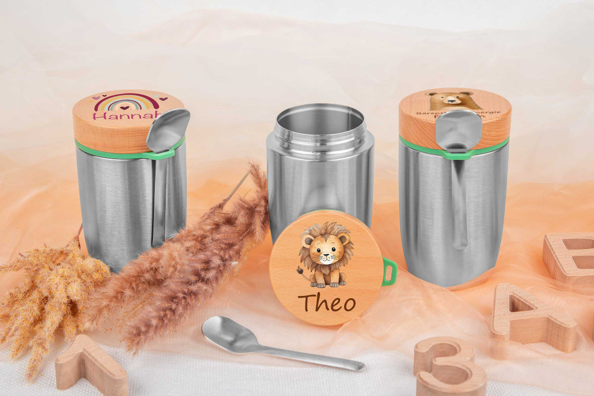 Müslibecher personalisiert für Kinder - Thermobecher, Brotdose