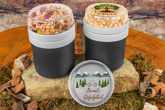 Müslibecher personalisiert aus Kunststoff - Brotdose