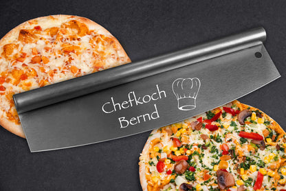 Premium Pizzamesser personalisiert aus Edelstahl