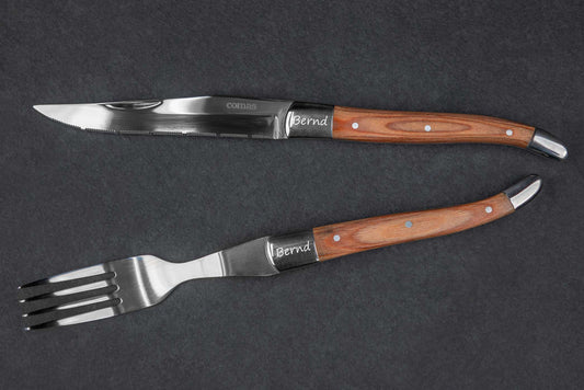 Messer und Gabel personalisiert • Pizzabesteck, Steackbesteck