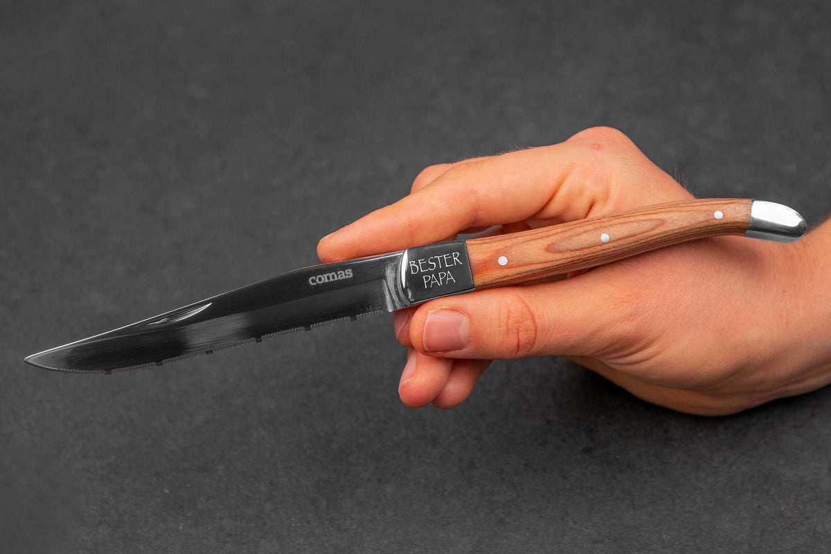 Messer und Gabel personalisiert • Pizzabesteck, Steackbesteck