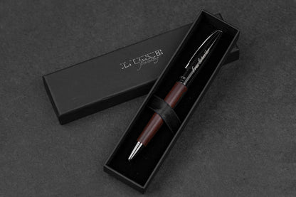 Personalisierter Premium Kugelschreiber mit edlem Holzgriff
