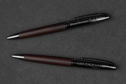 Personalisierter Premium Kugelschreiber mit edlem Holzgriff