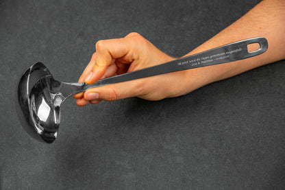 Personalisierter Premium Schöpflöffel aus Edelstahl - Suppenlöffel, Suppenkelle