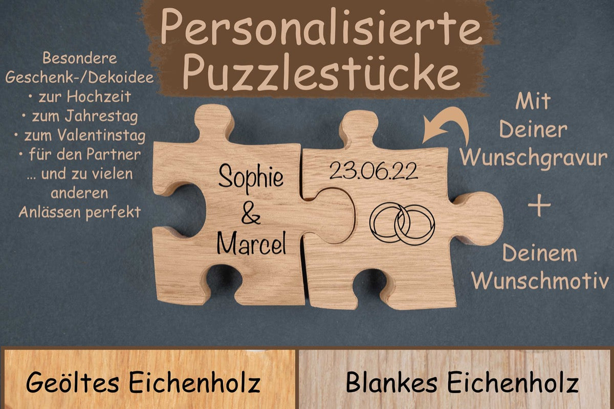 Personalisiertes Puzzle mit Gravur