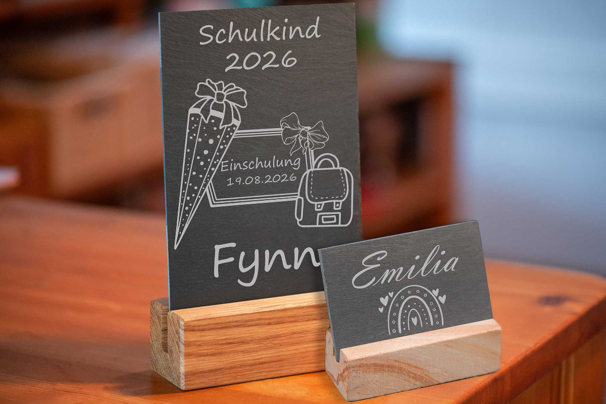 Personalisiertes Schild zum Schulanfang, Einschulung