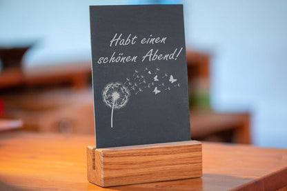 Personalisiertes Schieferschild für die Küche