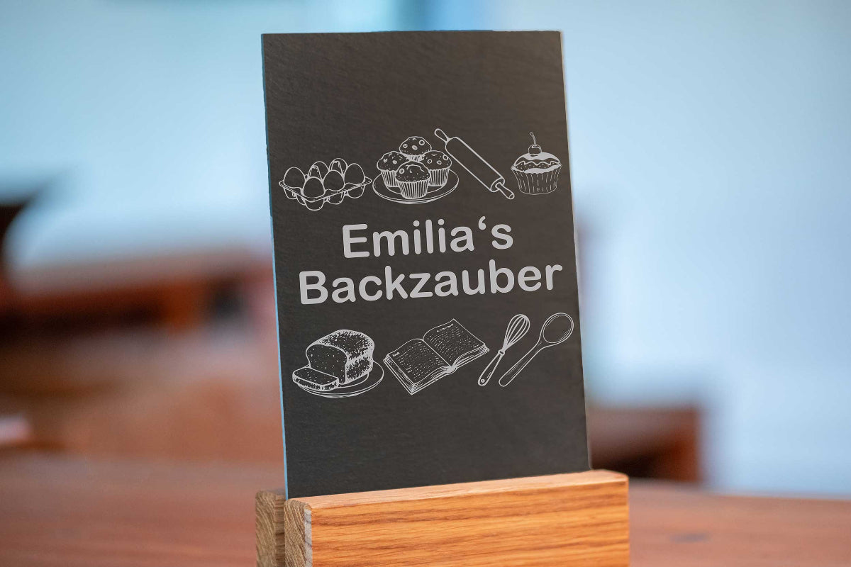 Personalisiertes Schieferschild für die Küche
