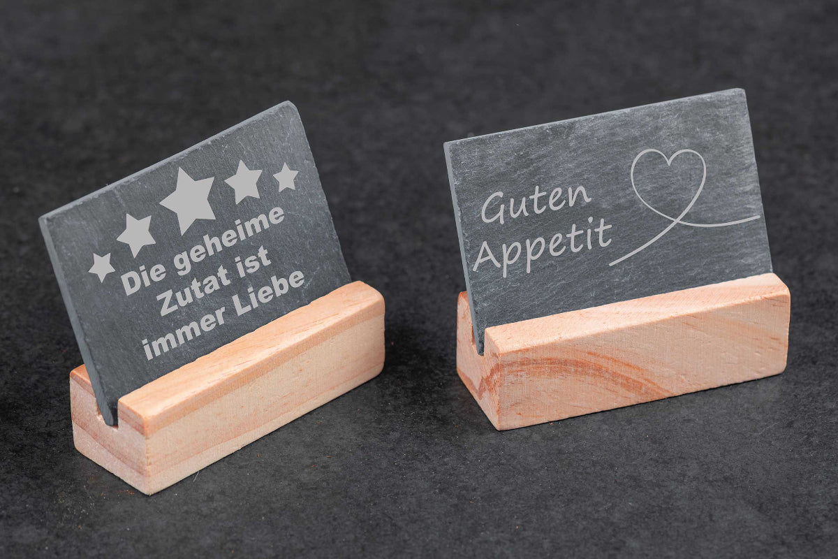 Personalisiertes Schieferschild für die Küche