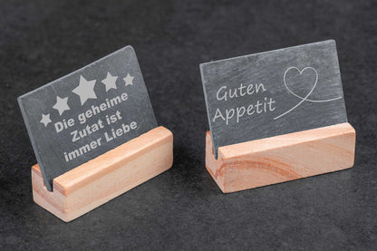 Personalisiertes Schieferschild für die Küche