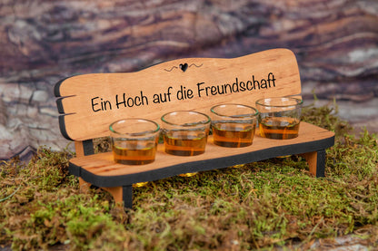 Personalisierte Schnapsbank mit Deiner Wunschgravur