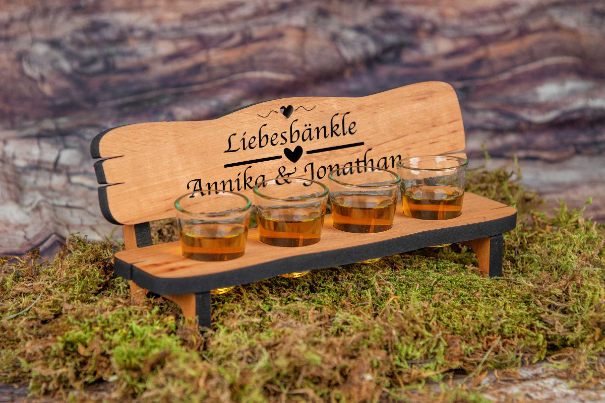 Schnapsbank mit Deiner Wunschgravur personalisiert