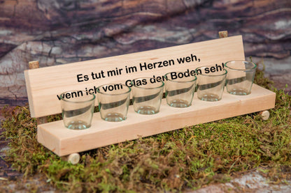 Personalisierte Schnapsbank mit Deiner Wunschgravur und vielen Motiven