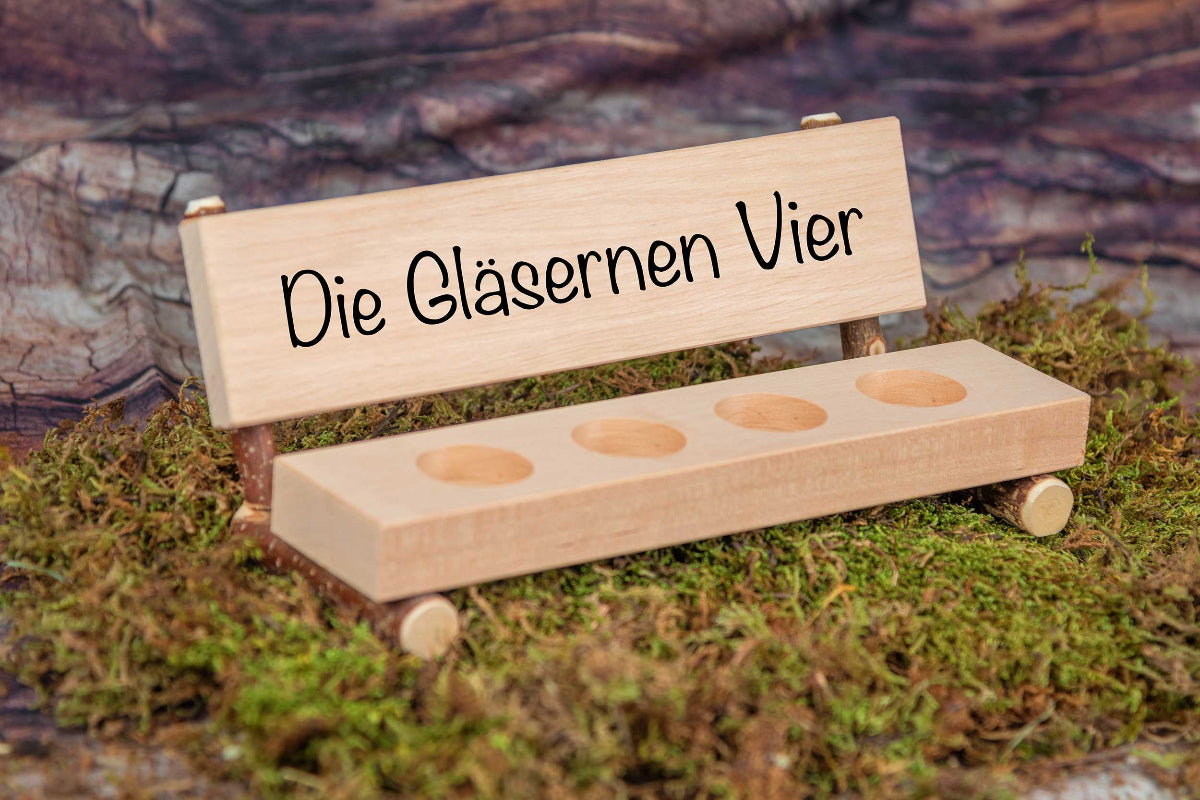 Personalisierte Schnapsbank mit Deiner Wunschgravur und vielen Motiven