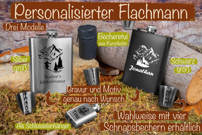 Personalisierter Flachmann mit Gravur