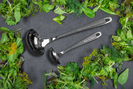 Personalisierter Premium Schöpflöffel aus Edelstahl - Suppenlöffel, Suppenkelle