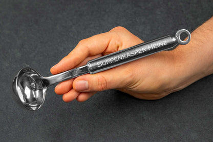 Personalisierter Schöpflöffel aus Edelstahl - Suppenlöffel, Suppenkelle