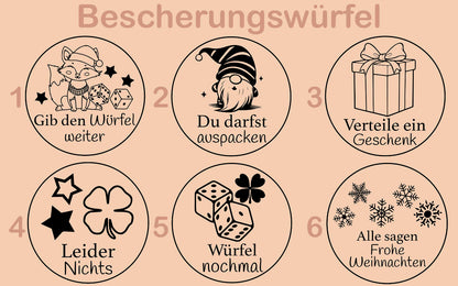 Adventswürfel für Kinder personalisiert • Adventsritual