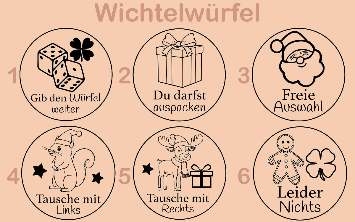 Adventswürfel für Kinder personalisiert • Adventsritual