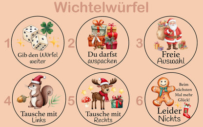 Adventswürfel für Kinder personalisiert • Gemeinsame Weihnachtsaktivitäten