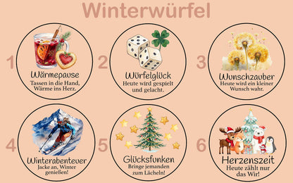 Adventswürfel für Kinder personalisiert • Gemeinsame Weihnachtsaktivitäten