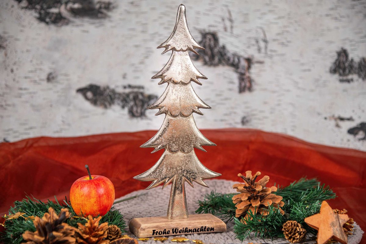 Weihnachtsgeschenk Holz Weihnachtsbaum mit Gravur personalisiert