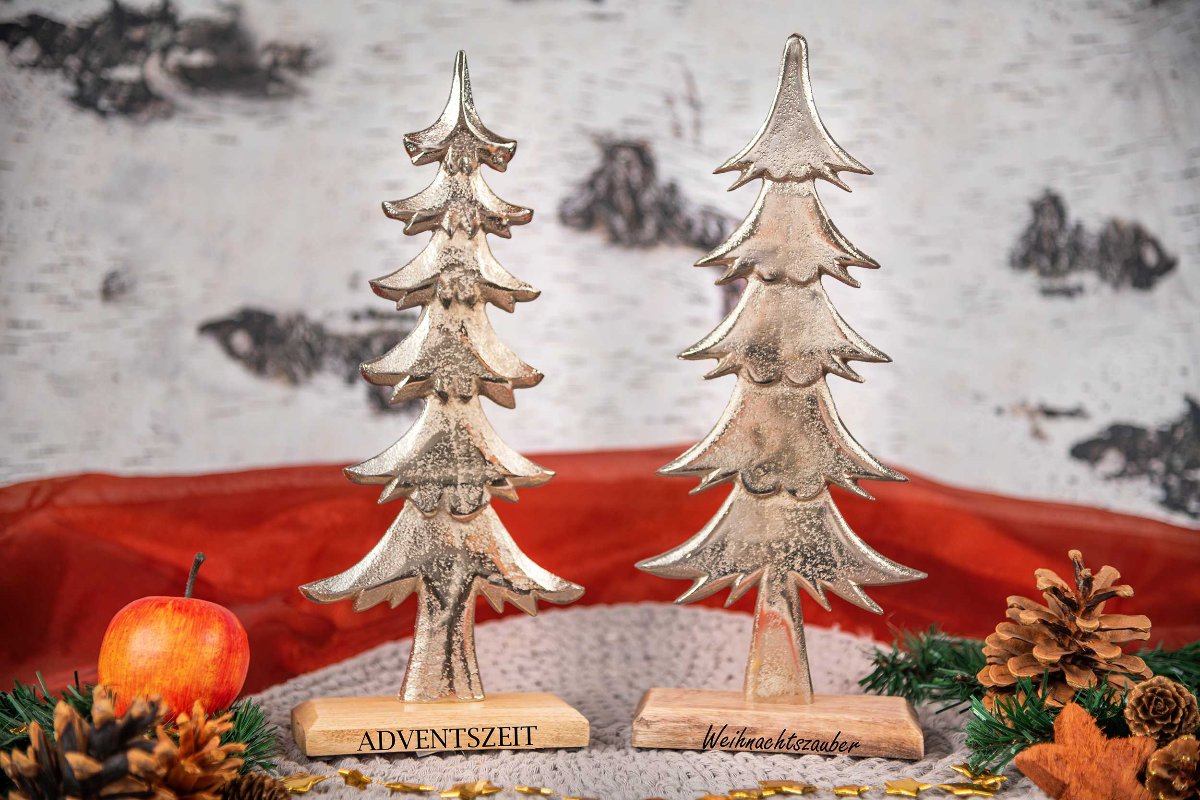 Weihnachtsgeschenk Holz Weihnachtsbaum mit Gravur personalisiert