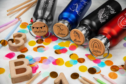 Trinkflasche personalisiert mit Name für Kinder