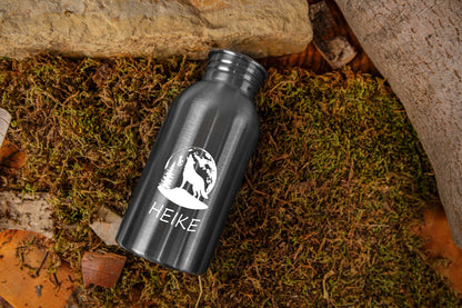 Edelstahl Trinkflasche personalisiert mit Namen - Isolierflasche