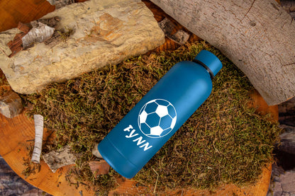 Trinkflasche personalisiert mit Name für Kinder matt