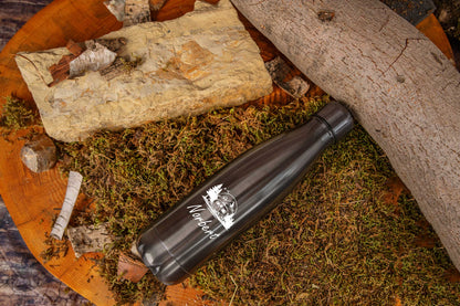 Edelstahl Trinkflasche personalisiert mit Namen - Isolierflasche in sechs Farben